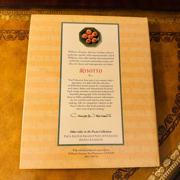 Risotto Williams-Sonoma Pasta Collection Hardcover NEW - Picture 3 of 4